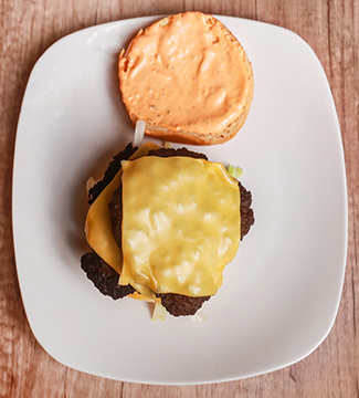 cheese burger sandwich